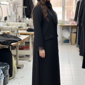 blazzer front open abaya