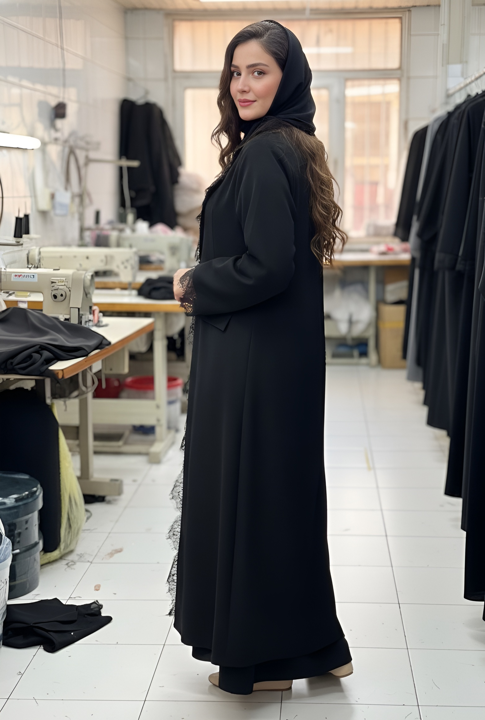 blazzer front open abaya